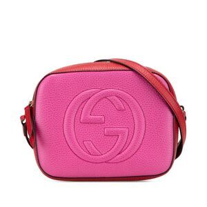 Pre Loved gucci Soho Disco Crossbody Bag Women Pink Crossbody Bags